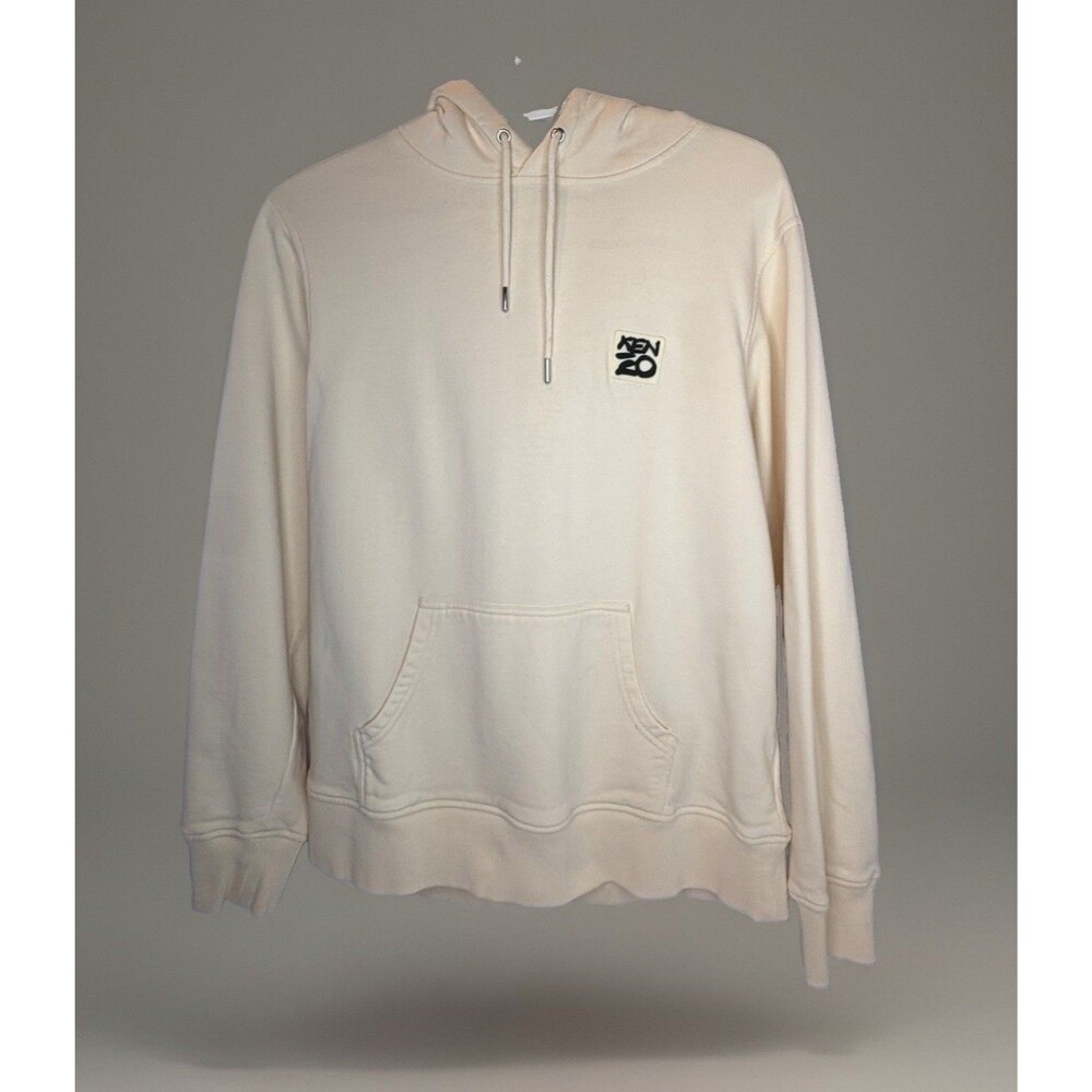 Kenzo Paris "Ama Diver" Graphic Patch Hoodie (en color Ecru / Off-White)